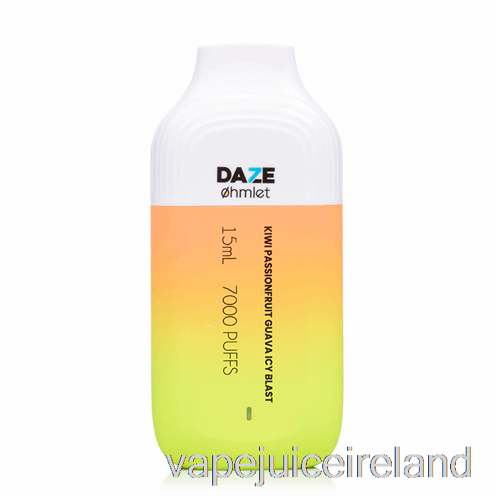 Vape Juice 7 Daze OHMLET 7000 0% Zero Nicotine Disposable Kiwi Passionfruit Guava Icy Blast